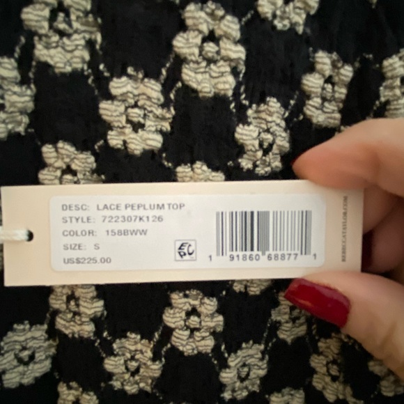 Beautiful semi-sheer Rebecca Taylor top; size Small - Picture 4 of 6